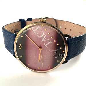 LARGE Vintage women&#39;s watch Zarja / Zaria .Ladies casual watch, GORGEOUS dial with brand new leather strap.