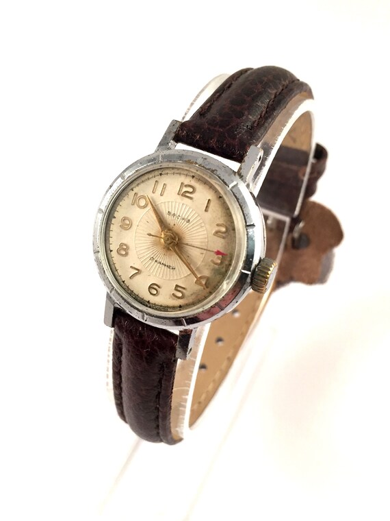 RARE Vintage women's wristwatch "SPRING" ( VESNA). Unique and vintage Soviet watch. Great collectible watch.