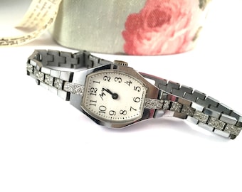 Vintage Damen Uhr Luch (eng." Ray"), hergestellt in der UdSSR, GORGEOUS DIAL, Silber-Ton-Uhr, tolle Geschenk-Idee ..
