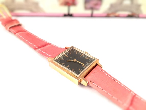 VINTAGE lady watch "RAY" (Luch) made in 70s. Blac… - image 5
