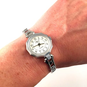 Vintage Ladies watch Luch ( eng.&quot;Ray&quot;), made in USSR, GORGEOUS DIAL, silver tone watch,great gift idea ..