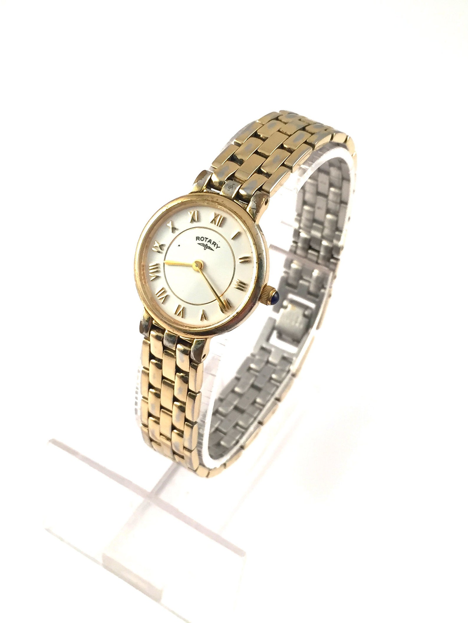 Vintage ROTARY Gold Plated Quartz Ladies Watch90's. Great Etsy UK