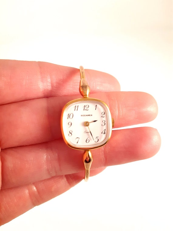 Vintage RODANEX gold Plated Quartz Ladies Watch-90