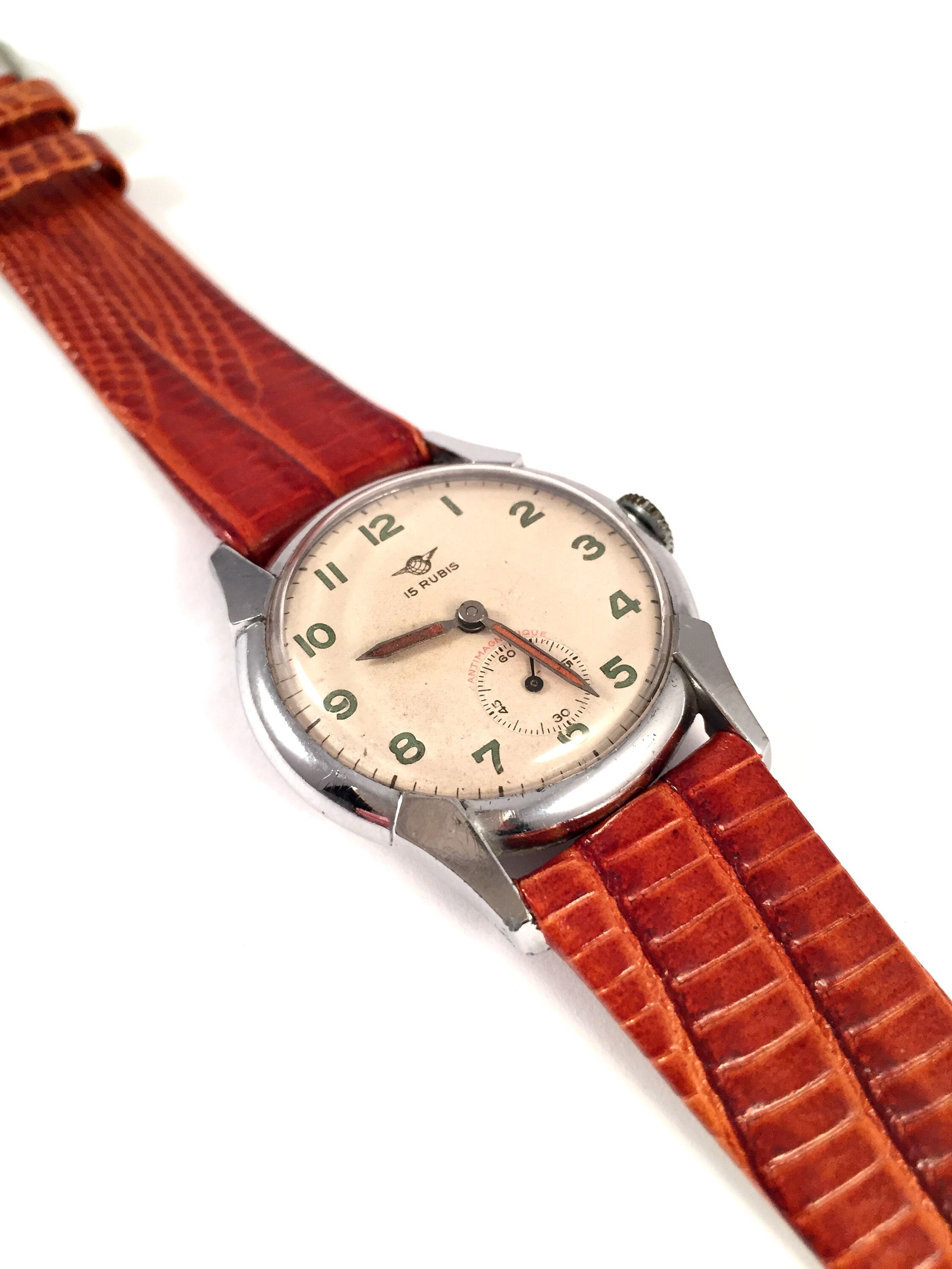 Vintage Swiss Men Watch . Rare Swiss Watch. Vintage Men Watch. Etsy
