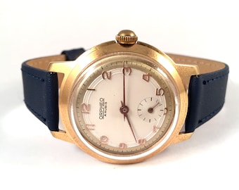 ULTRA RARE Vintage Swiss made watch called " ORPHEO " ,comes with brand new leather band!