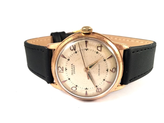 RARE Vintage Swiss Made Watch Called MILDIA Sport comes With Brand New Leather Band Mildia Swiss Watch. Men Vintage Watch. Vintage Etsy Canada