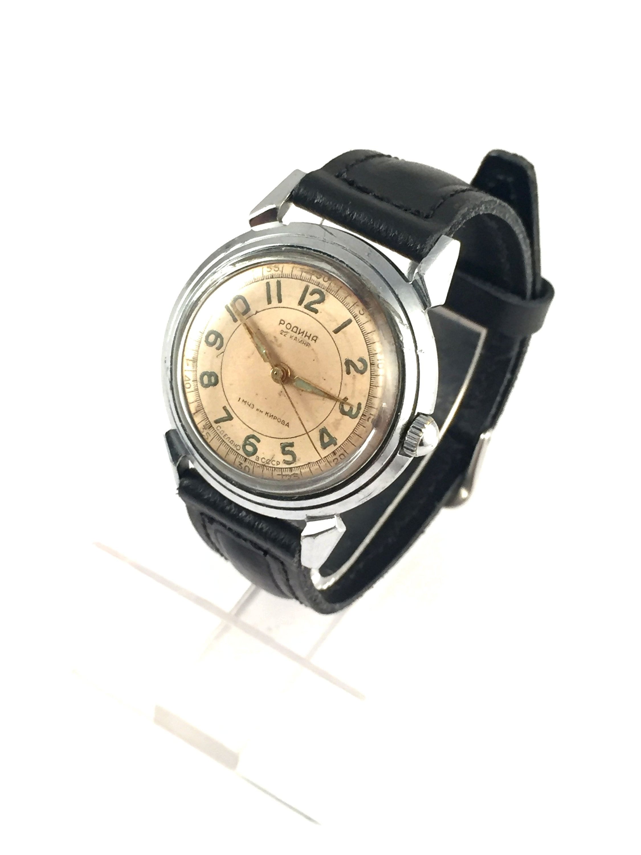 ULTRA RARE Vintage Collectible Men Watch Rodina eng.motherland