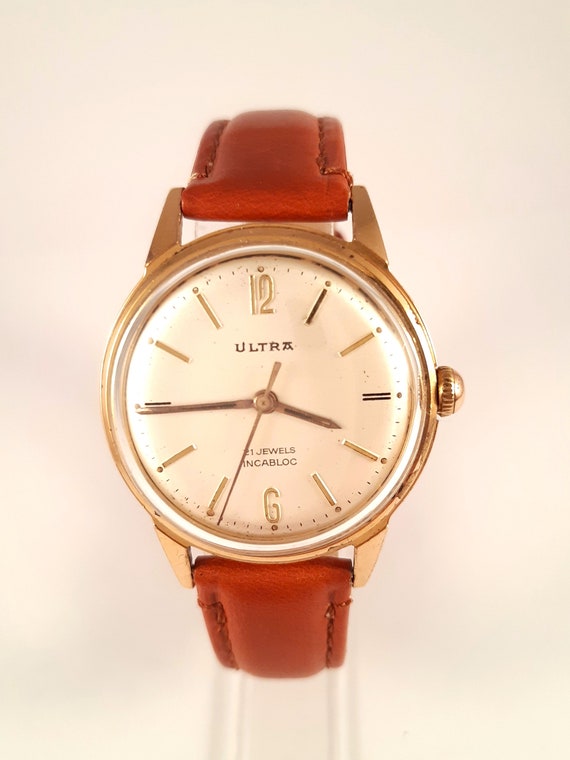 Vintage SWISS men watch ULTRA from 60s . Rare Swi… - image 1