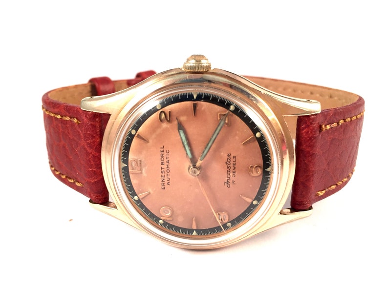 Vintage Swiss Men Watch Ernest Borel Automatic . Rare Etsy