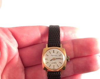 Montre Suisse Mécanique Vintage Reston Pour Femme - Années 70 - Mouvement Incabloc - Neuf Ancien Stock (NOS)