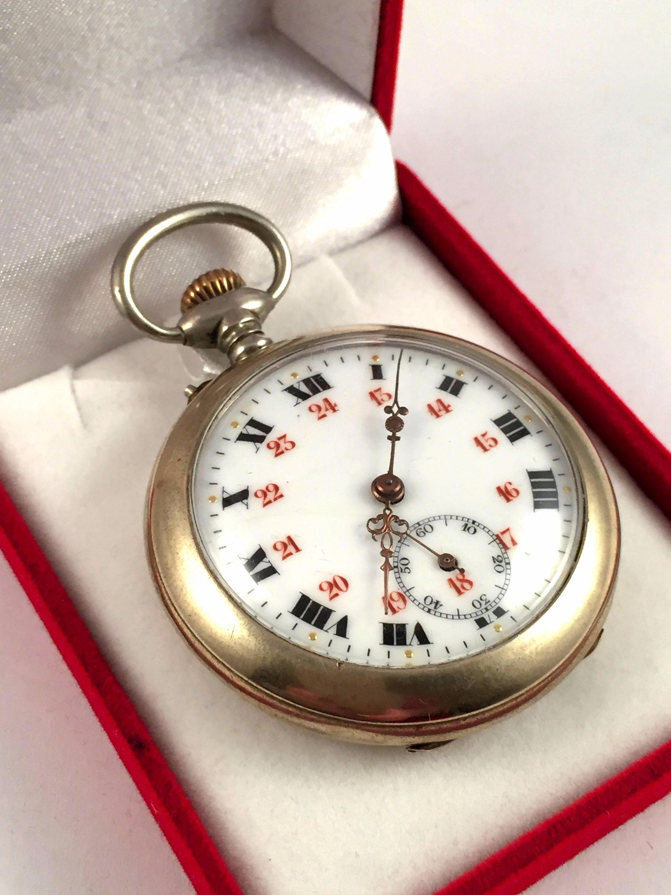 RARE Vintage Swiss made Pocket watch mechanical watch rare Etsy