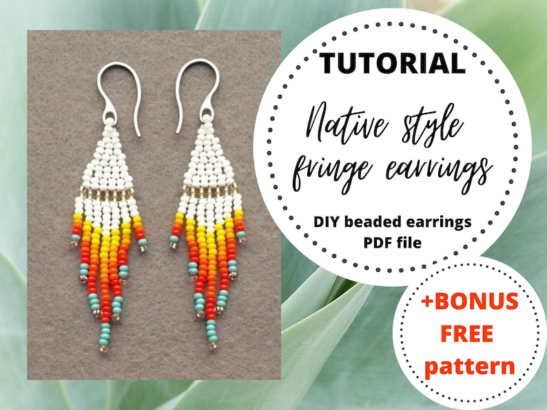 Diy Beaded Earrings Tutorial Diy Beaded Earrings Tutorial