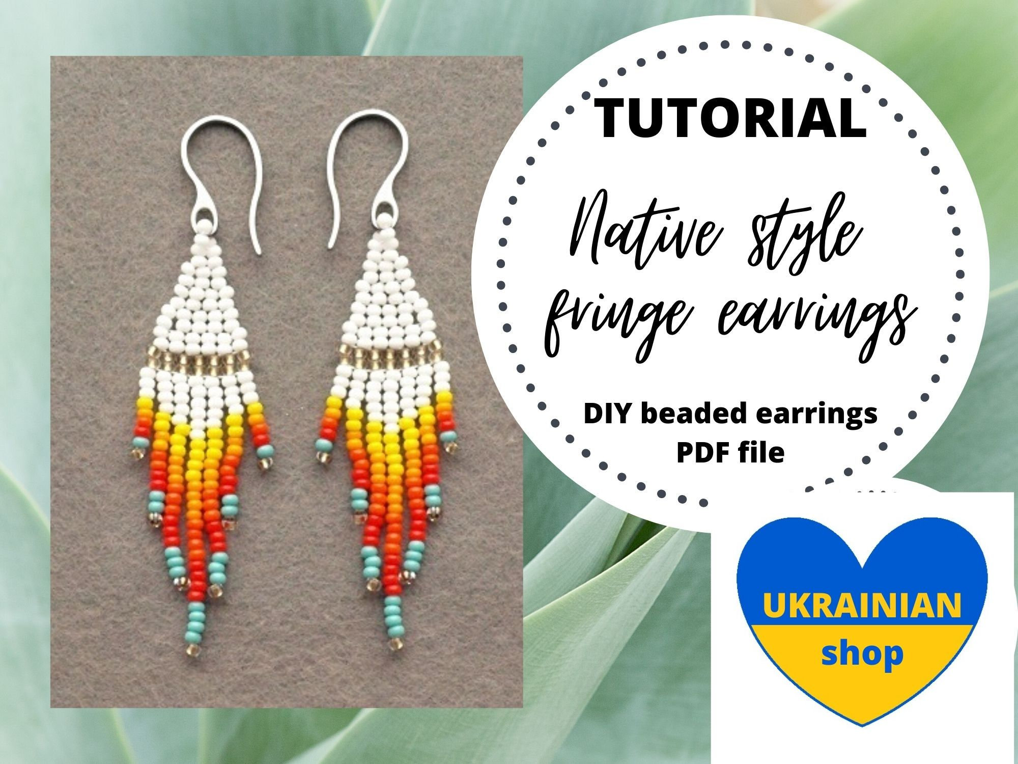 DIY Simple Stud Earrings. Super easy Tutorial. How to make beaded earrings  