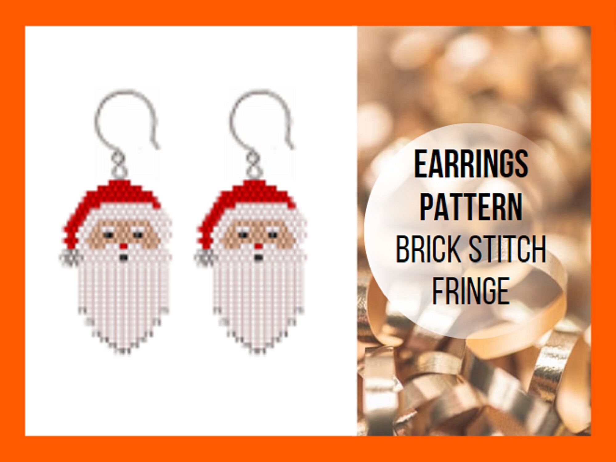 Santa earring pattern deals