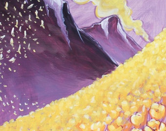 Mountain Flowers; Fine Art Print