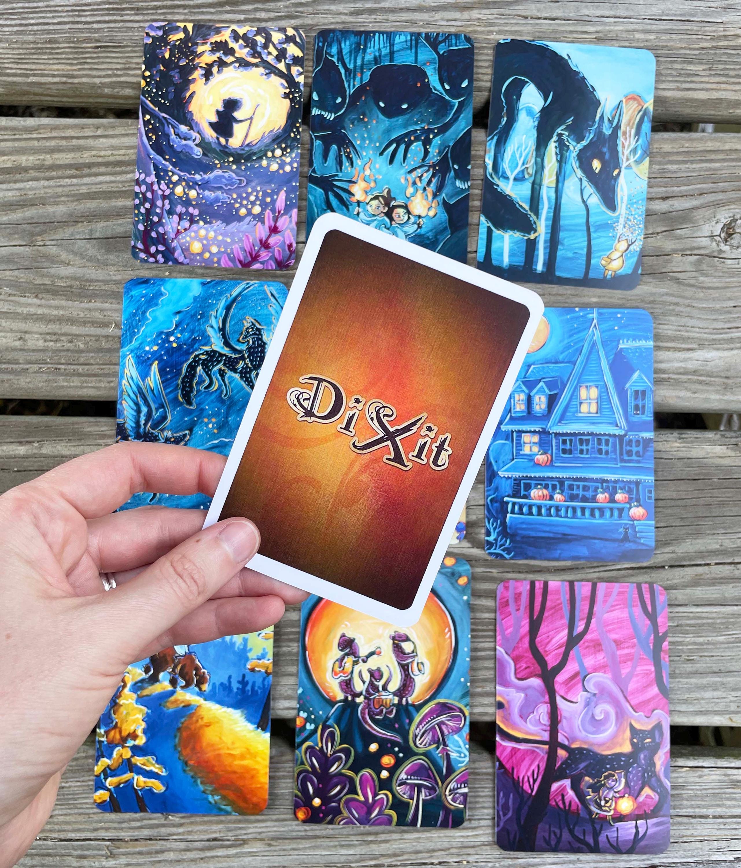 Dixit Cards With Original Pocket Vinyl Paintings - Etsy