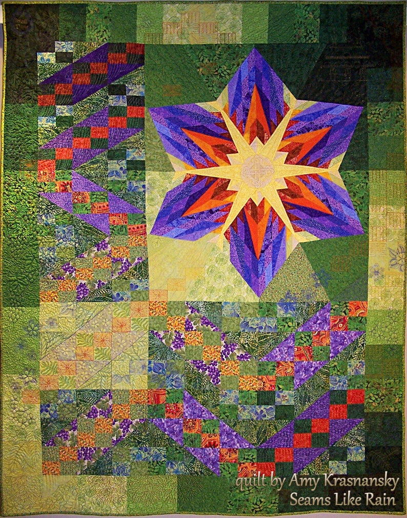 Wall Art Quilts, Award Winning Inspirational Large Textile Art Quilt, Spiritual Quilted Wall