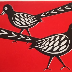 Carte de voeux magpie 7"x 5 » avec envelpoe