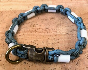 Hundehalsband aus Naturkork mit Zeckenschutz: EM-Keramik, chemikalienfrei