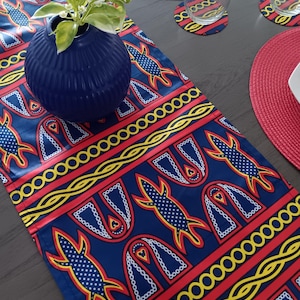 African Print Table Runner