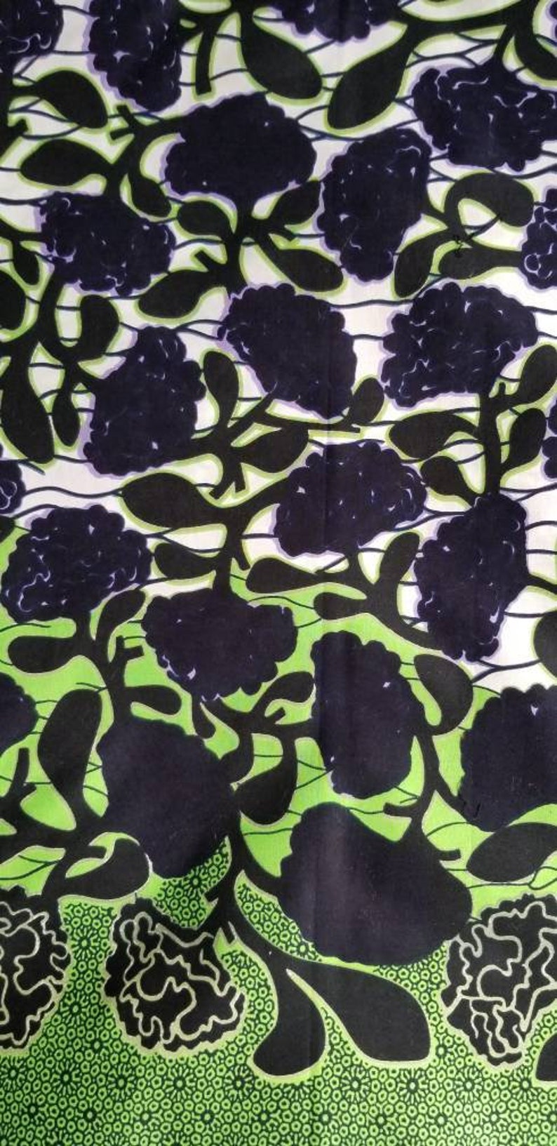 Asymmetrical African Print Duster Green Multi