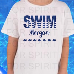 Swimmint Tee, Swim Shirt, Personalized Swim Tee, Swimmer Tee, Swimming Tee, Swim Gift, Swim Girl Shirt, Love Swimming, Swim Team, Swim Meet