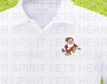 Disney Golf Polo Shirt, Men's Disney Dri-Fit Golf Polo, Mens Grumpy Golf Polo, Mens Disney Golf Shirt, Funny Golf Gift, Father's Day Gift