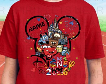 Camiseta de Cars de Disney para toda la familia, equipo de cumpleaños de Disney, camiseta de Cars, vacaciones en Disney, camiseta de Cars de Disney, camiseta de Cars, McQueen