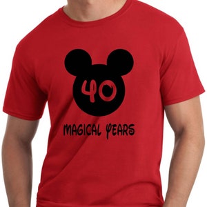 Disney Birthday Shirt, Custom Mickey Shirt, Disney Mens Birthday Shirt, Personalized Disney Tshirt, Magical Years