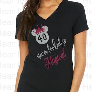 Disney Birthday Shirt, Women&#39;s Minnie Mouse Shirt, Disney Shirts, Disney Birthday Glitter Shirt, It&#39;s My Birthday Minnie Glitter Shirt, gift