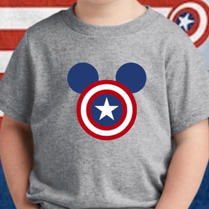 Disney Captain America Shirt, Captain America TShirt, Disney Captain America Shirt, Superhero Shirt, Disney Characters, Infant and Toddler