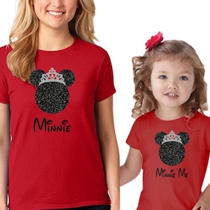 Disney Minnie Me Shirt, Minnie Minnie Me Shirts, Mother Daughter Disney, Mommy and Me Disney Shirts, Matching Minnie Shirts, Disney Vacation