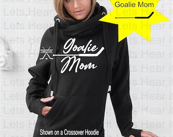 Hockey Mom Hoodie, Hockey Mom Sweatshirt, Custom Hockey Mom Hoodie, Personalized Hockey Hoodie, Hockey Sweatshirt for Mom Goalie Mom Gift