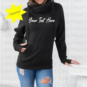 Custom Hoodie, Personalized Crossover Hoodie, Custom Hoodie with Thumb Holes, Warm, Thick, Custom Hoodie, Crossover or  Hockey Laced Hoodie!