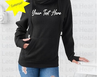 Custom Hoodie, Personalized Crossover Hoodie, Custom Hoodie with Thumb Holes, Warm, Thick, Custom Hoodie, Crossover or  Hockey Laced Hoodie!