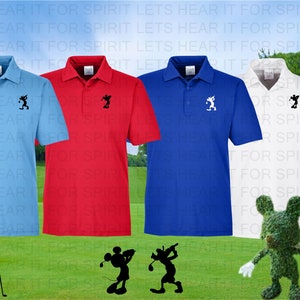 Men's Disney Golf Polo Shirt, Disney Performance Golf Polo, Mens Mickey Mouse Golf Polo Shirt, Mens Disney Golf Shirt, Mickey Mouse Golf zdjęcie 1