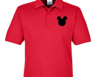 Mens Disney Polo Shirt, Disney Performance Polo, Mens Mickey Mouse Polo Shirt, Mens Disney Castle Shirt, Mens Disney Performance Polo Shirt