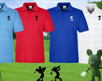 Polo de golf de Disney para hombre, polo de golf de rendimiento de Disney, polo de golf de Mickey Mouse para hombre, camisa de golf de Disney para hombre, golf de Mickey Mouse