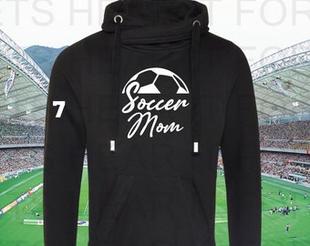 Personalized Soccer Mom Hoodie, Custom Soccer Mama Hoodie, Personalized Soccer Hoodie, Soccer Sweatshirt, Team Mom Gift, Gift for Mom