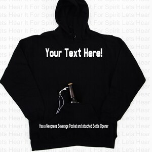 Personalized beer deals pouch hoodie