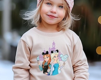 Frozen Shirt, Elsa Crewneck Sweatshirt, Elsa and Anna Toddler Fleece, Frozen Birthday Shirt, Princess Elsa Anna Frozen Crewneck Fleece
