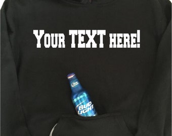 duff beer sweatshirt with bottle opener