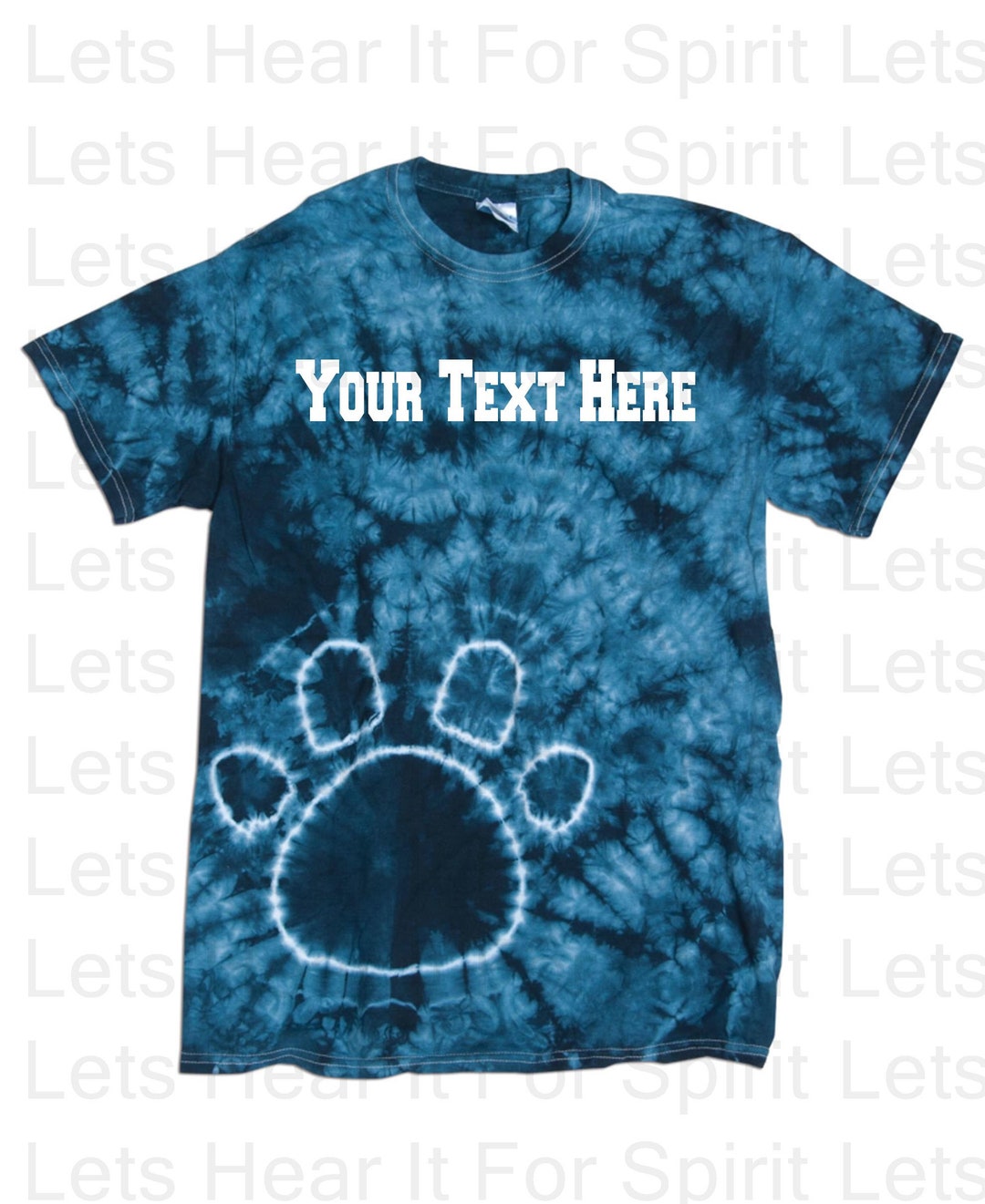 Tie Dye Paw Print T-Shirt Tie Dye Paw Print T-Shirt