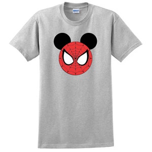 Spiderman Shirt, Disney Spiderman Tee, Spiderman Mickey Shirt, Disney Spiderman Shirt, Personalized Spiderman T-Shirt Disney Family Vacation Gray