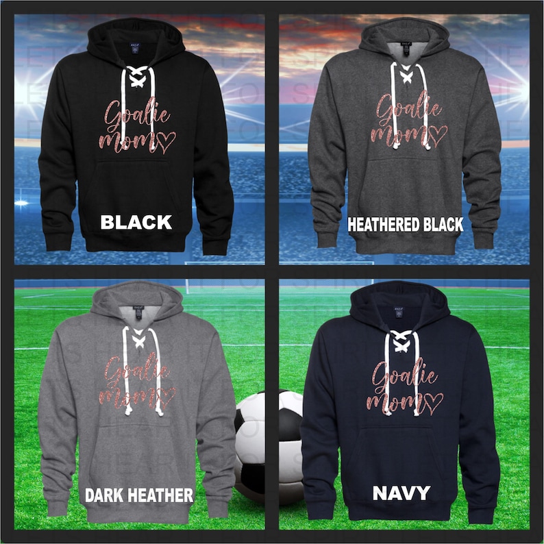Fear the Keeper, Soccer Mom Glitter Hoodie, Soccer Mom Glitter Hoodie, Goalie Mom Hoodie, Soccer Goalie Mom Hoodie, Soccer Mom Gift for her bild 5