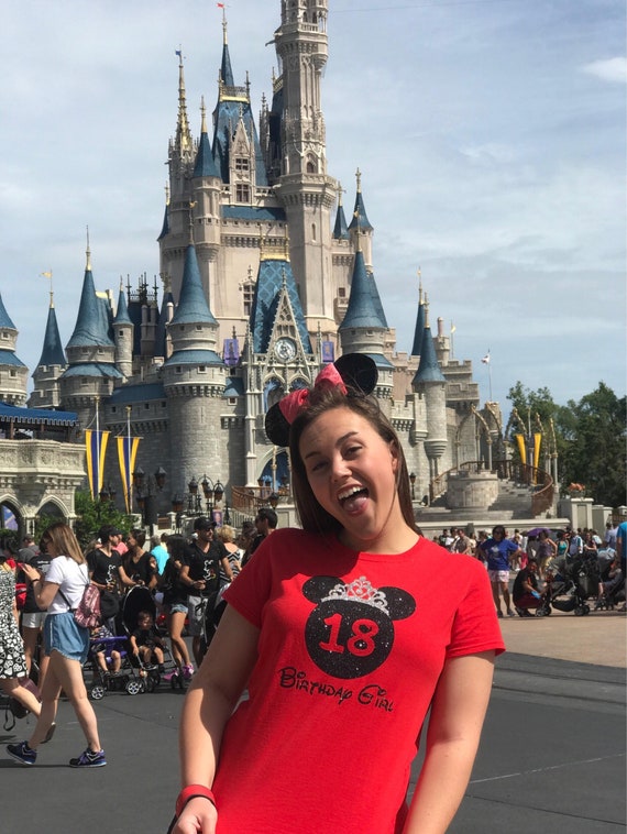 Minnie Mouse Birthday Girl Shirt/disney 