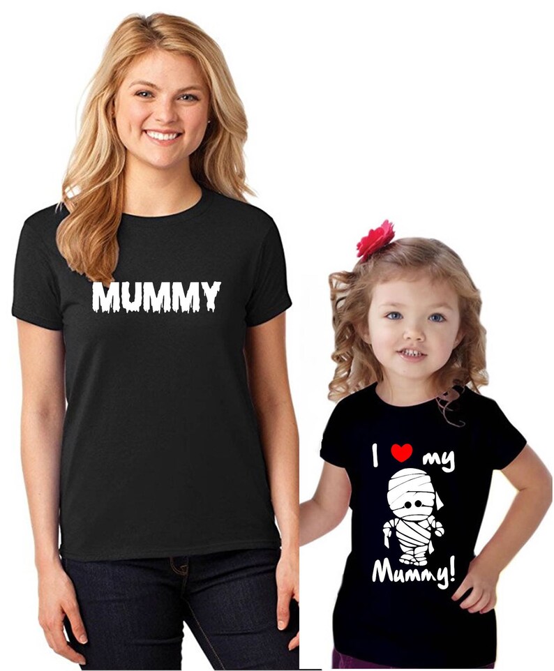 I Love My Mummy Halloween Matching Outfits Mom and Me | Etsy