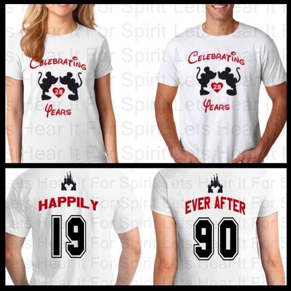 Disney wedding anniversary shirts hotsell