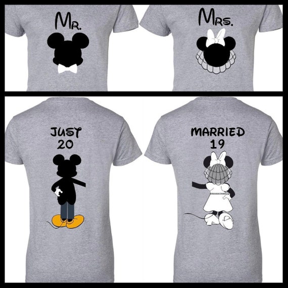 disney newlywed shirts