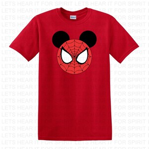 Spiderman Shirt, Disney Spiderman Tee, Spiderman Mickey Shirt, Disney Spiderman Shirt, Personalized Spiderman T-Shirt Disney Family Vacation Red